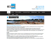Tablet Screenshot of hannafin.co.uk